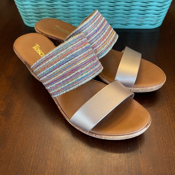 NWOT Sandals TOSCANELLA Italian Wedges - Picture 3 of 9